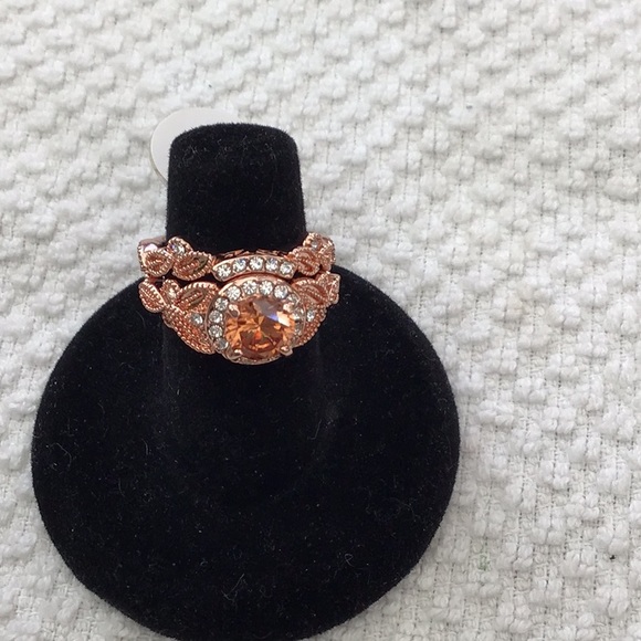 New Morganite Ring Set - Picture 1 of 9